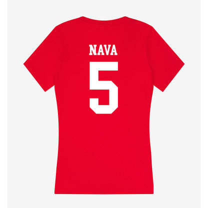 Tampa - NCAA Women's Soccer : Lilly Nava - Women's V-Neck T-Shirt-1