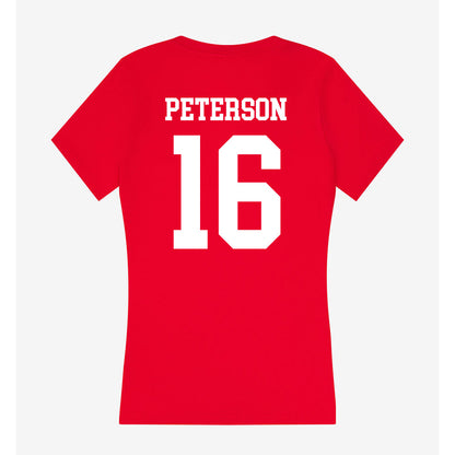 Tampa - NCAA Beach Volleyball : Hailey Peterson - Women's V-Neck T-Shirt-1