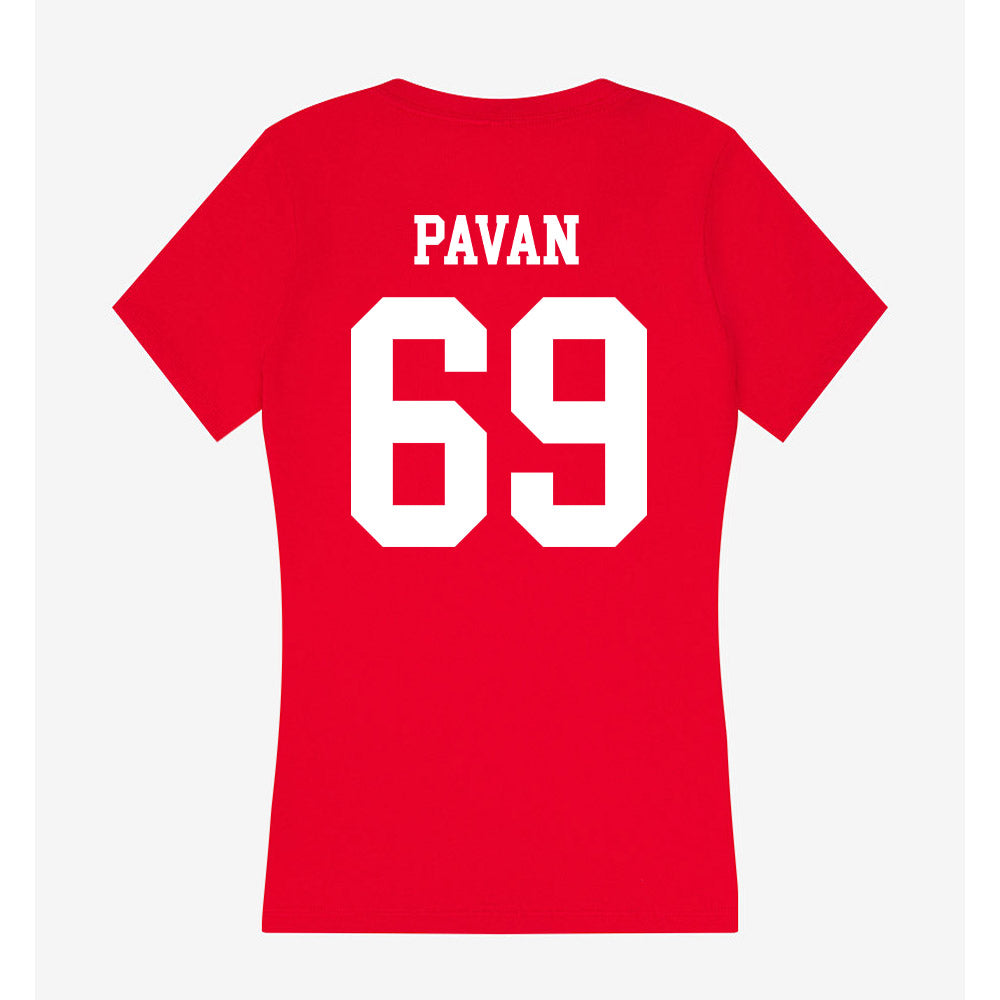 Tampa - NCAA Men's Lacrosse : Matteo Pavan - Women's V-Neck T-Shirt-1