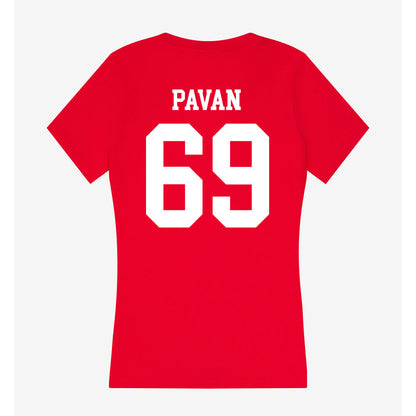 Tampa - NCAA Men's Lacrosse : Matteo Pavan - Women's V-Neck T-Shirt-1