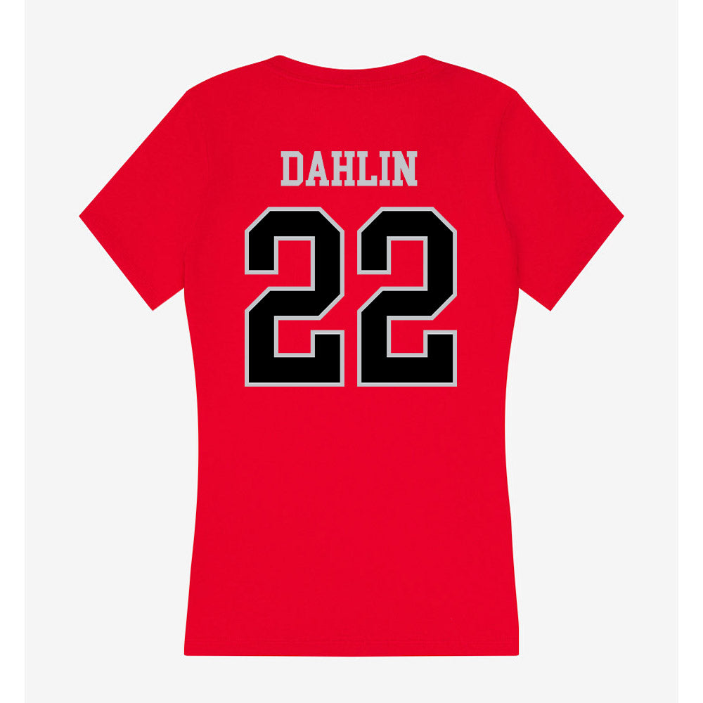 CSUN - NCAA Women's Basketball : Laini Dahlin - Women's V-Neck T-Shirt-1