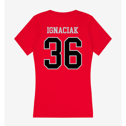CSUN - NCAA Baseball : Blake Ignaciak - Women's V-Neck T-Shirt-1