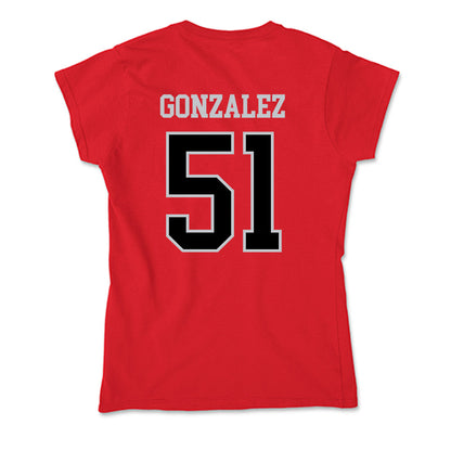 CSUN - NCAA Baseball : Roberto Gonzalez - Soft Style Women’s T-Shirt-1