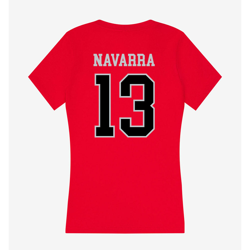 CSUN - NCAA Women's Soccer : Siena Navarra - Women's V-Neck T-Shirt-1
