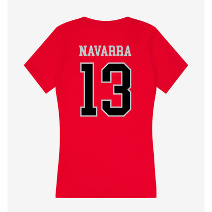CSUN - NCAA Women's Soccer : Siena Navarra - Women's V-Neck T-Shirt-1