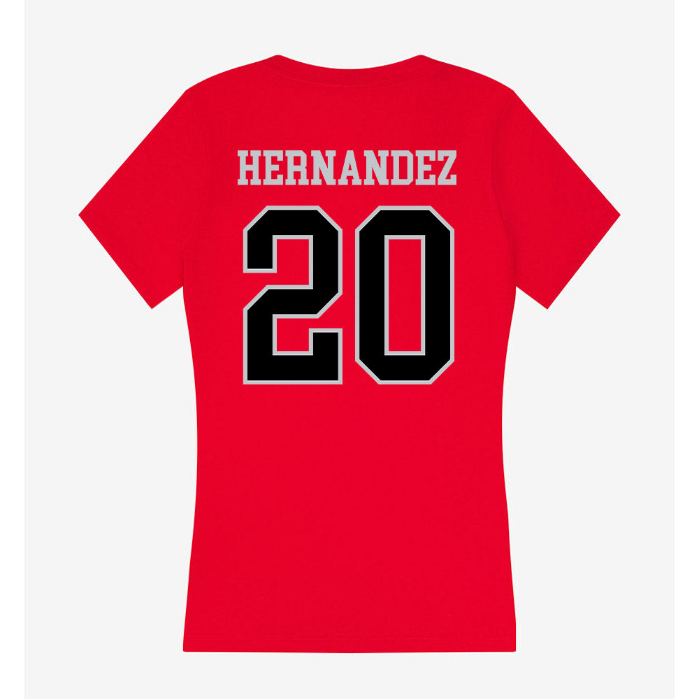 CSUN - NCAA Softball : Madilyn Hernandez - Women's V-Neck T-Shirt-1