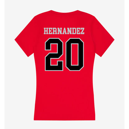 CSUN - NCAA Softball : Madilyn Hernandez - Women's V-Neck T-Shirt-1