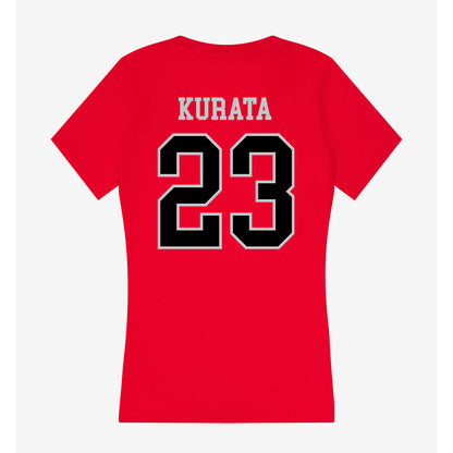 CSUN - NCAA Baseball : Matthew Kurata - Women's V-Neck T-Shirt-1