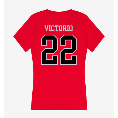 CSUN - NCAA Women's Soccer : Jackie Victorio - Women's V-Neck T-Shirt-1