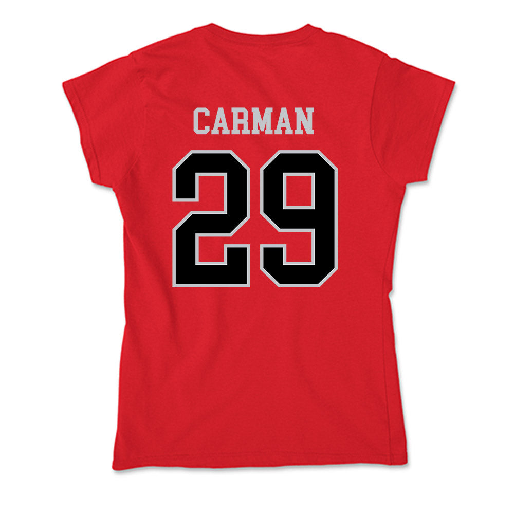 CSUN - NCAA Softball : Mikayla Carman - Soft Style Women’s T-Shirt-1