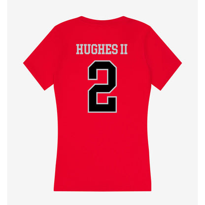CSUN - NCAA Men's Basketball : Larry Hughes II - Women's V-Neck T-Shirt-1