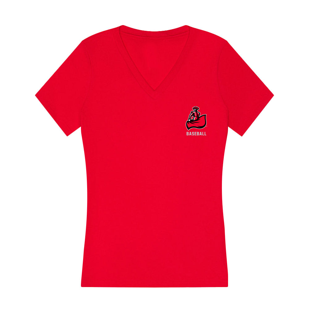 CSUN - NCAA Baseball : Roberto Gonzalez - Women's V-Neck T-Shirt-0