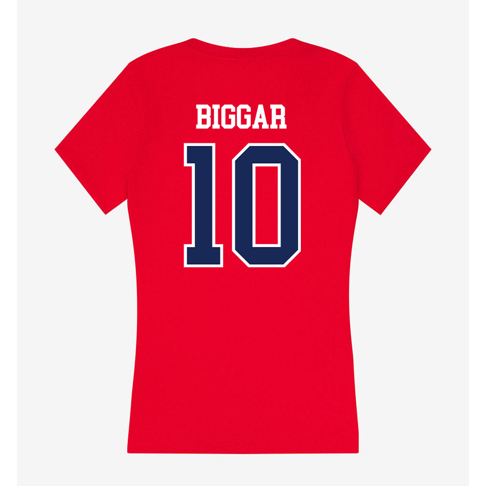 Belmont - NCAA Men's Soccer : Nzuhri Biggar - Women's V-Neck T-Shirt-1