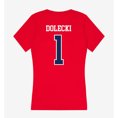 Belmont - NCAA Softball : Madison Dolecki - Women's V-Neck T-Shirt-1
