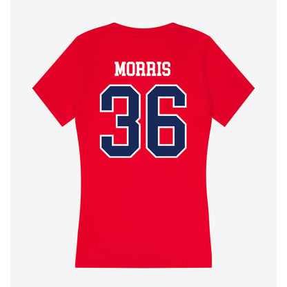 Belmont - NCAA Baseball : Lake Morris - Women's V-Neck T-Shirt-1