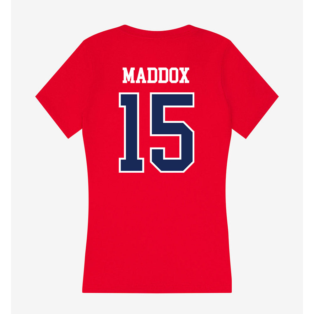 Belmont - NCAA Baseball : Jake Maddox - Women's V-Neck T-Shirt-1