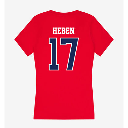 Belmont - NCAA Baseball : Preston Heben - Women's V-Neck T-Shirt-1