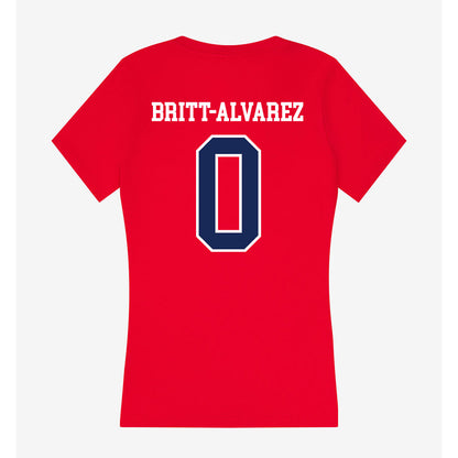 Belmont - NCAA Men's Tennis : Diego Britt-Alvarez - Women's V-Neck T-Shirt-1