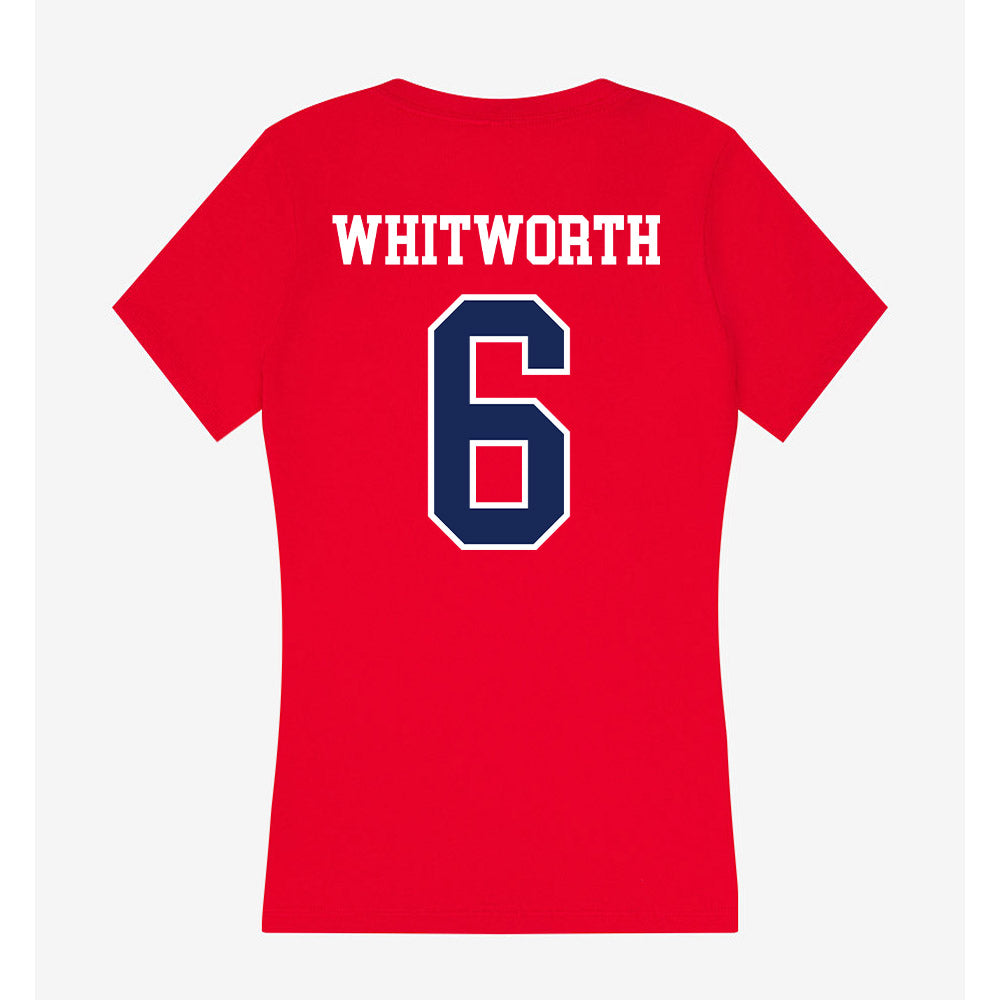 Belmont - NCAA Baseball : JD Whitworth - Women's V-Neck T-Shirt-1