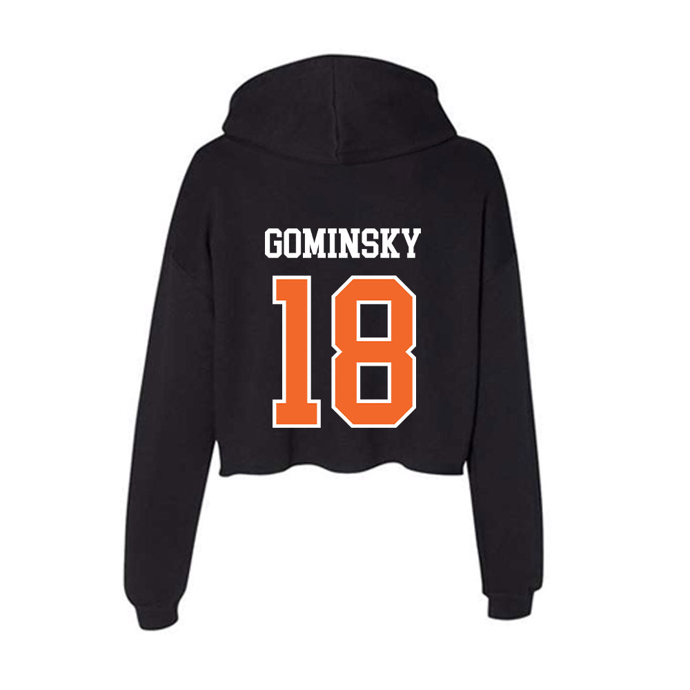 Idaho State - NCAA Softball : Kendra Gominsky - Women's Crop Fleece Hoodie-1