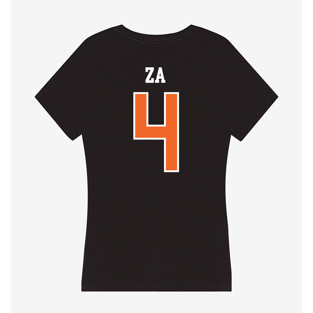 Idaho State - NCAA Women's Soccer : Madalynn Za - Women's V-Neck T-Shirt-1