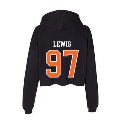 Idaho State - NCAA Football : Collin Lewis - Women's Crop Fleece Hoodie-1