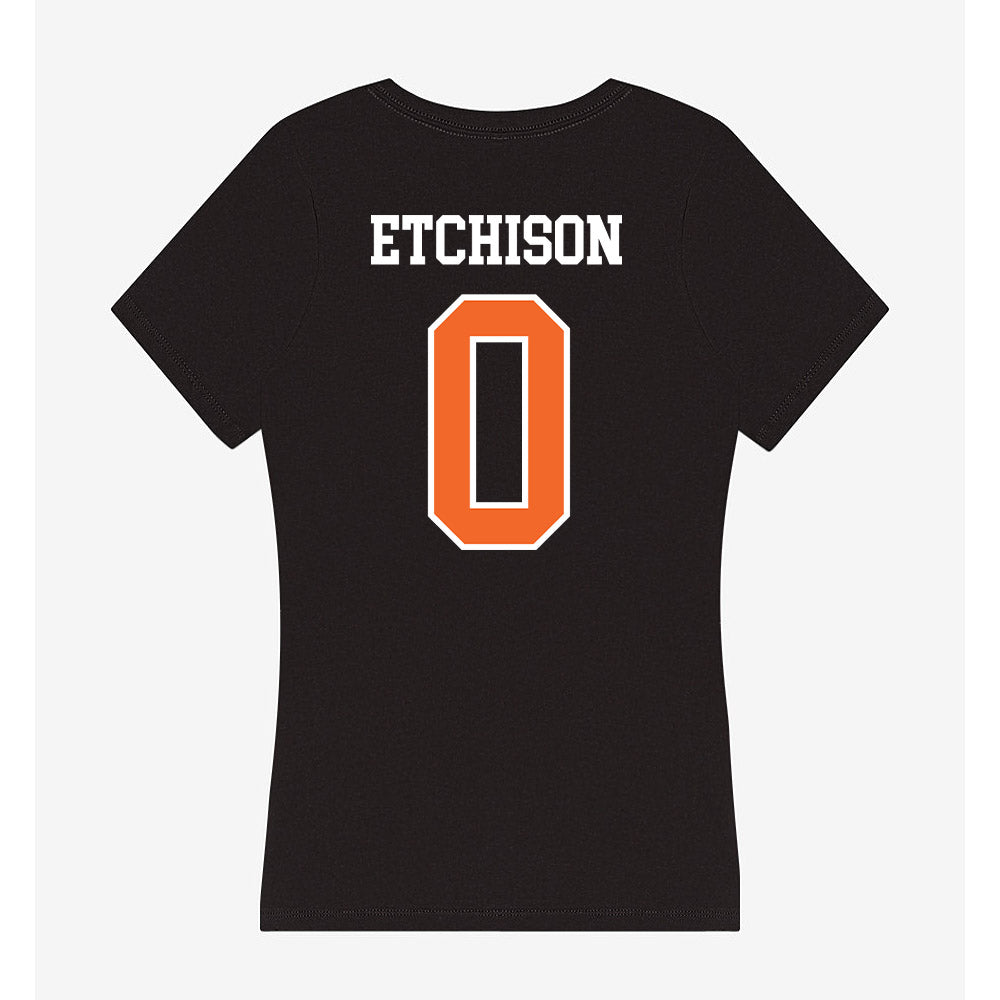 Idaho State - NCAA Men's Basketball : Gus Etchison - Women's V-Neck T-Shirt-1