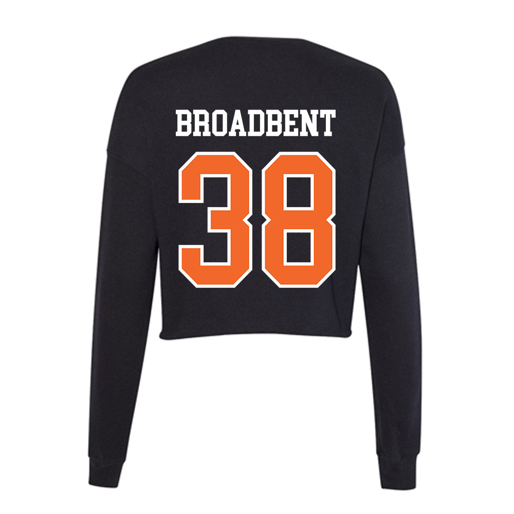 Idaho State - NCAA Football : Trey Broadbent - Women's Cropped Crew Fleece-1