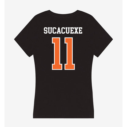 Idaho State - NCAA Women's Basketball : Milena Sucacuexe - Women's V-Neck T-Shirt-1