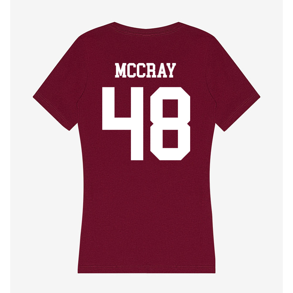 AAMU - NCAA Football : Elijah McCray - Women's V-Neck T-Shirt-1