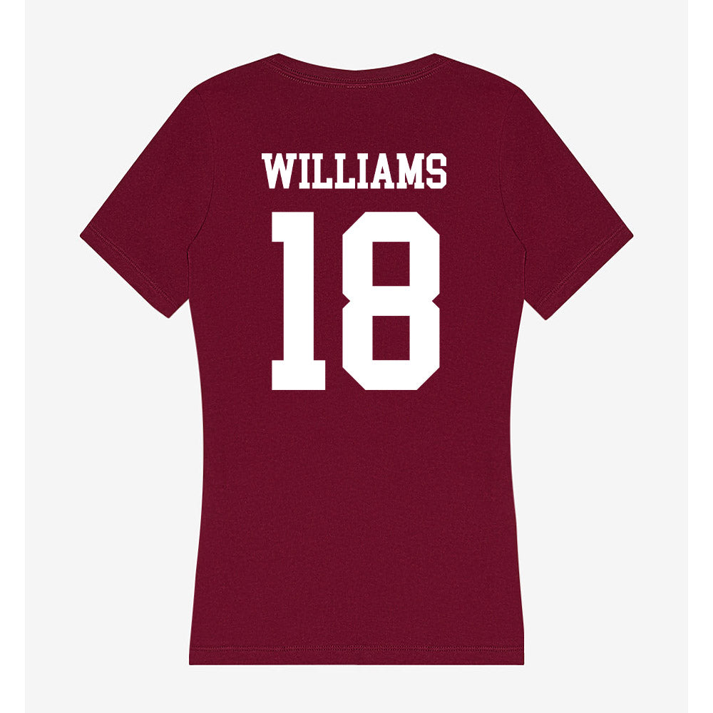 AAMU - NCAA Football : Tervae Williams - Women's V-Neck T-Shirt-1