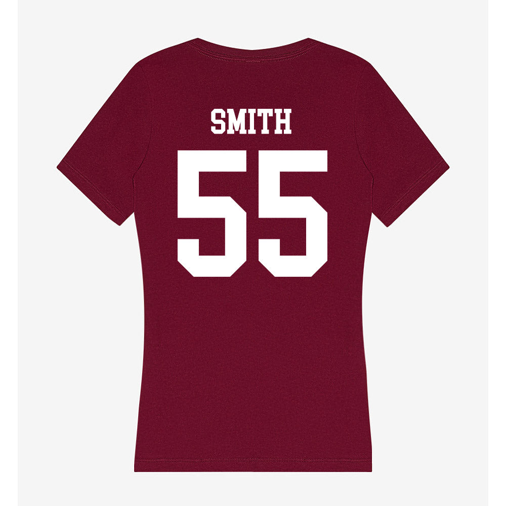 AAMU - NCAA Men's Basketball : Aaron Smith - Women's V-Neck T-Shirt-1