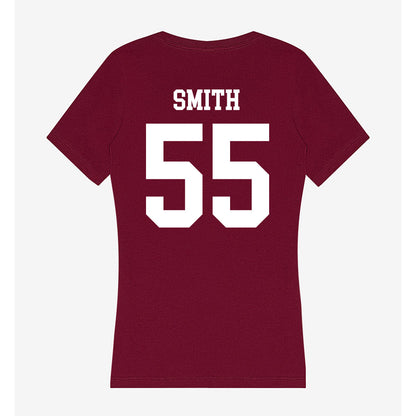 AAMU - NCAA Men's Basketball : Aaron Smith - Women's V-Neck T-Shirt-1