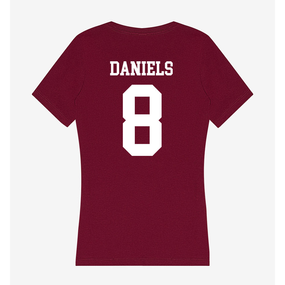 AAMU - NCAA Men's Basketball : Peyton Daniels - Women's V-Neck T-Shirt-1