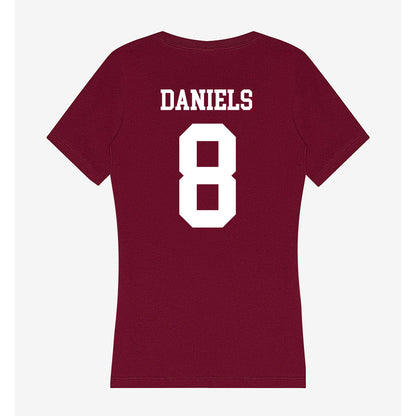 AAMU - NCAA Men's Basketball : Peyton Daniels - Women's V-Neck T-Shirt-1