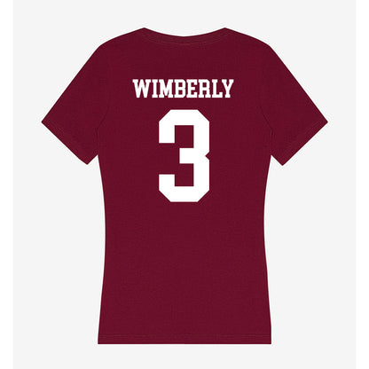 AAMU - NCAA Women's Basketball : Vanessa Wimberly - Women's V-Neck T-Shirt-1