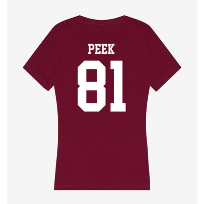 AAMU - NCAA Football : Samuel Peek - Women's V-Neck T-Shirt-1