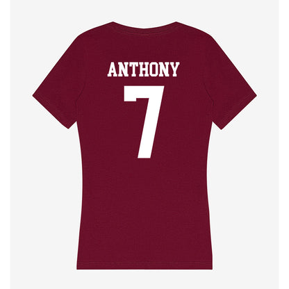 AAMU - NCAA Women's Soccer : Jhelysse Anthony - Women's V-Neck T-Shirt-1