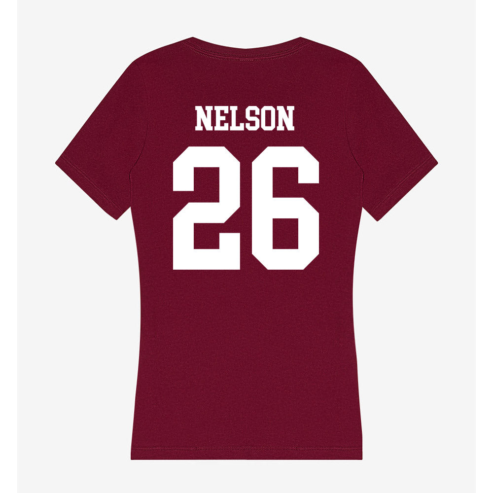 AAMU - NCAA Women's Bowling : Thalia Nelson - Women's V-Neck T-Shirt-1