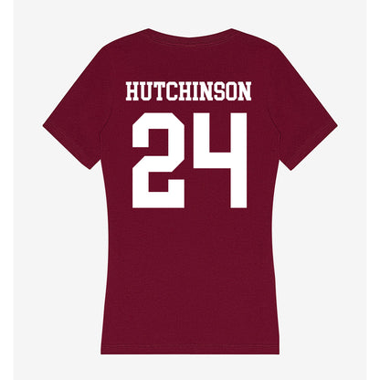 AAMU - NCAA Men's Basketball : Louis Hutchinson - Women's V-Neck T-Shirt-1
