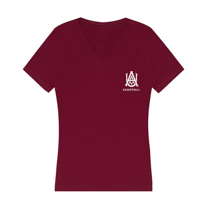 AAMU - NCAA Women's Basketball : Kalyn Ervin - Women's V-Neck T-Shirt-0
