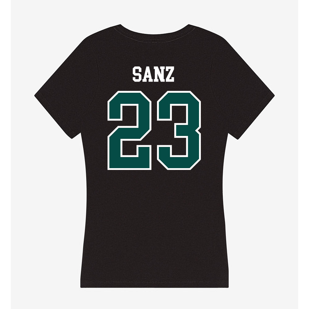 Humboldt State - NCAA Women's Basketball : Riley Sanz - Women's V-Neck T-Shirt-1