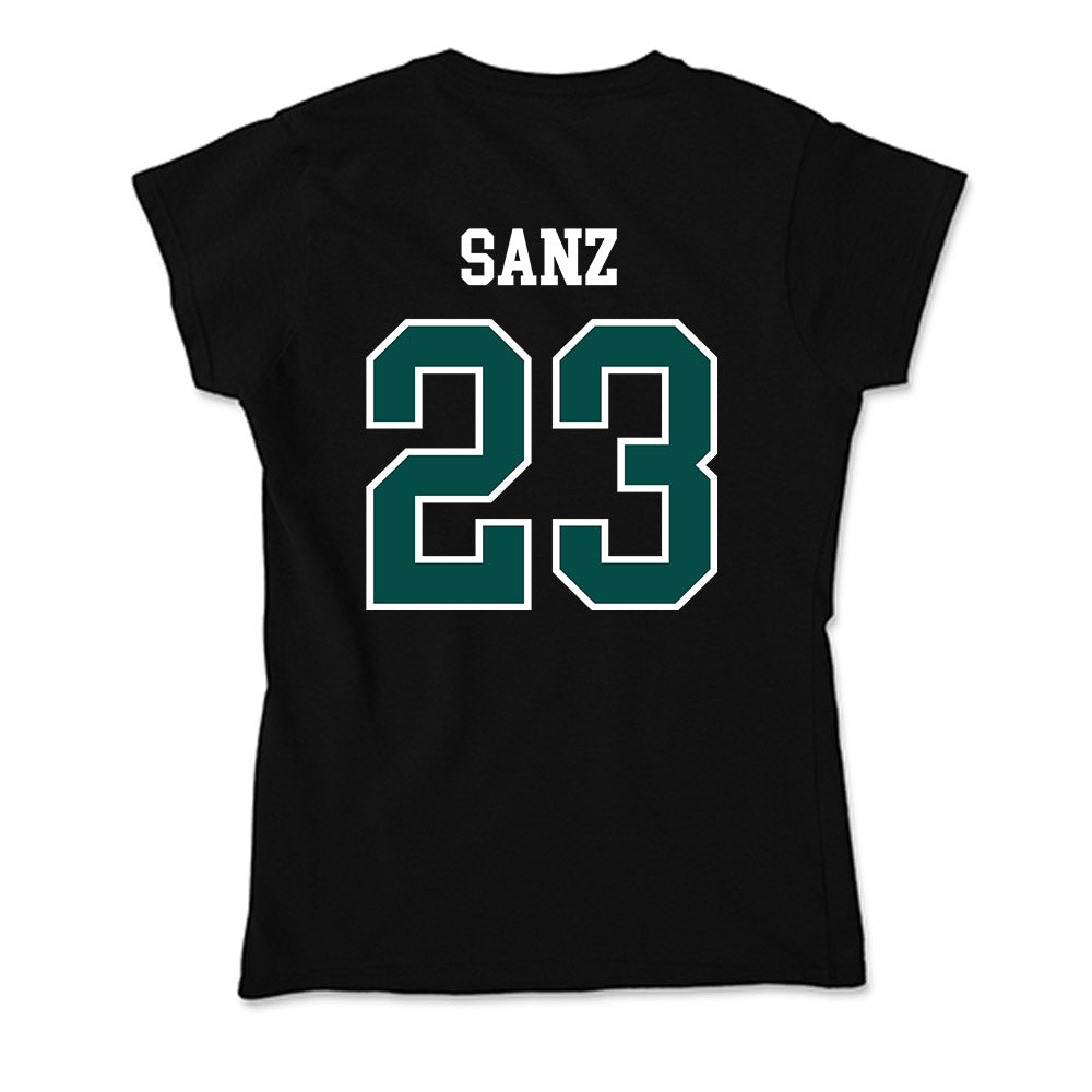 Humboldt State - NCAA Women's Basketball : Riley Sanz - Soft Style Women’s T-Shirt-1