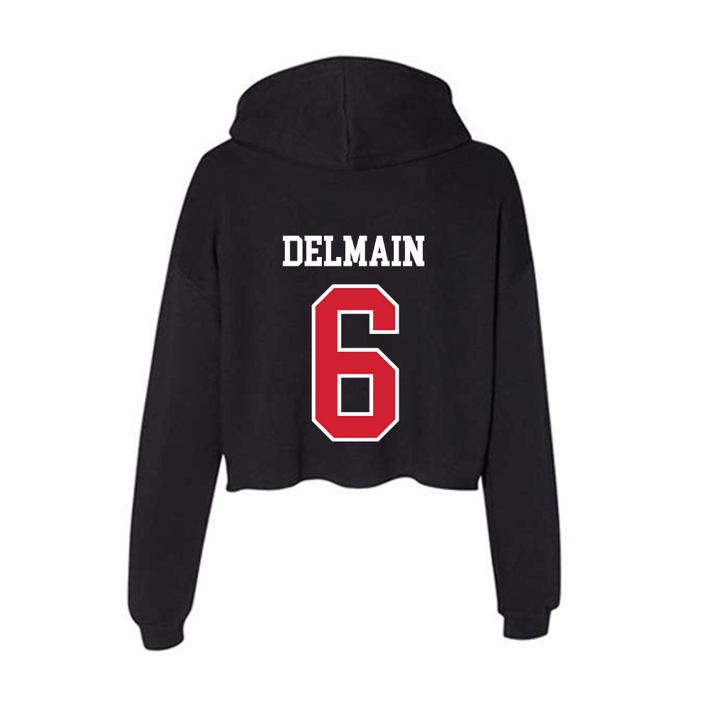 SEMO - NCAA Softball : Lily Delmain - Women's Crop Fleece Hoodie-1
