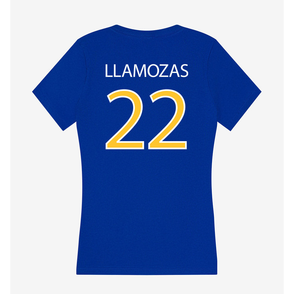 Hofstra - NCAA Men's Soccer : Daniel Llamozas - Women's V-Neck T-Shirt-1