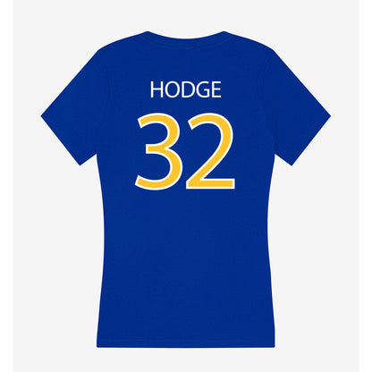 Hofstra - NCAA Women's Basketball : Michaela Hodge - Women's V-Neck T-Shirt-1