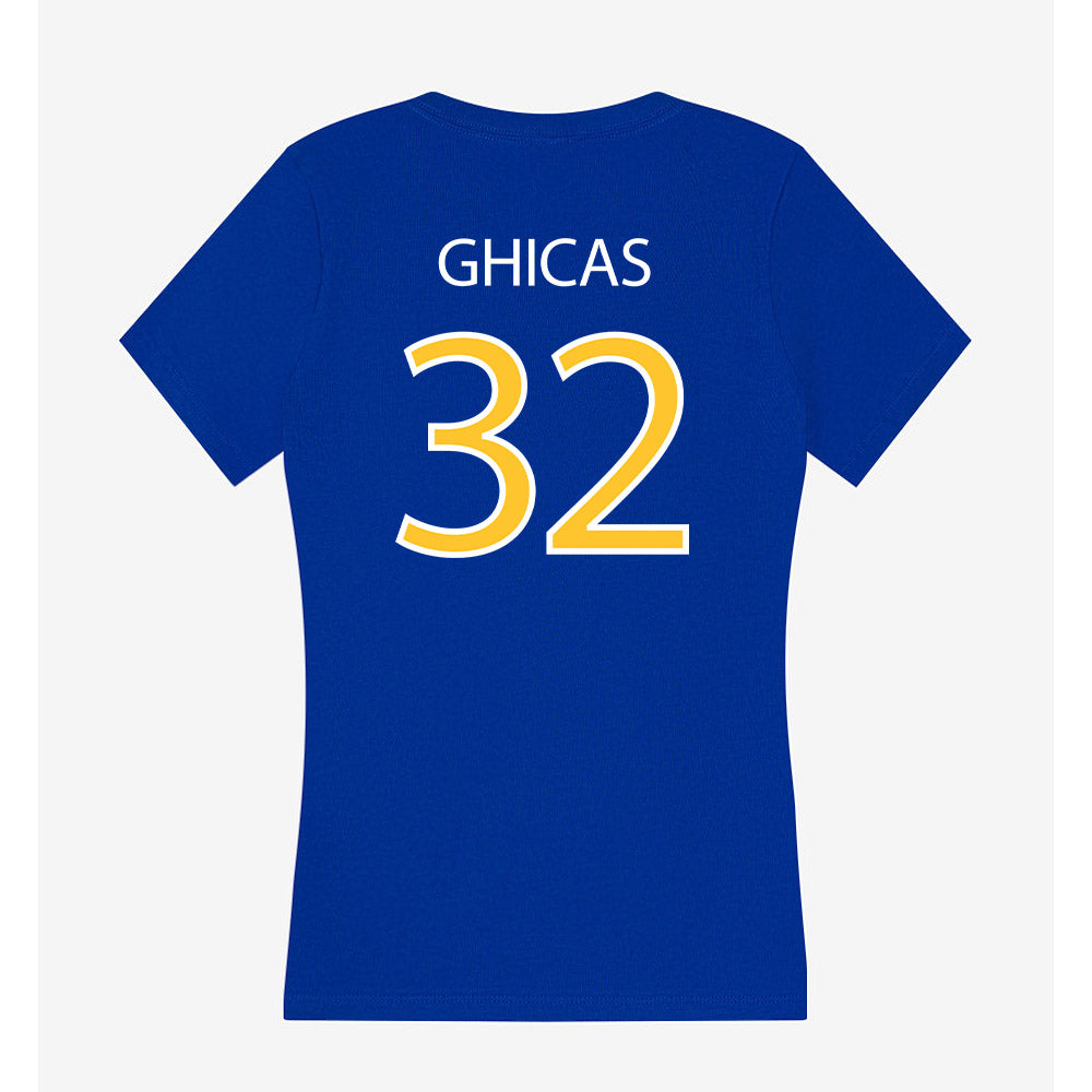 Hofstra - NCAA Men's Lacrosse : Nico Ghicas - Women's V-Neck T-Shirt-1