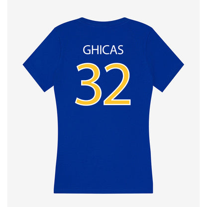Hofstra - NCAA Men's Lacrosse : Nico Ghicas - Women's V-Neck T-Shirt-1