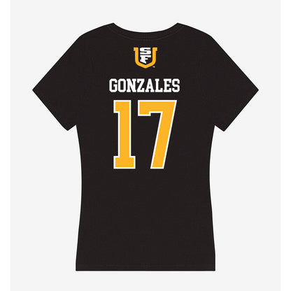 USFCA - NCAA Baseball : Thomas Gonzales - Women's V-Neck T-Shirt-1