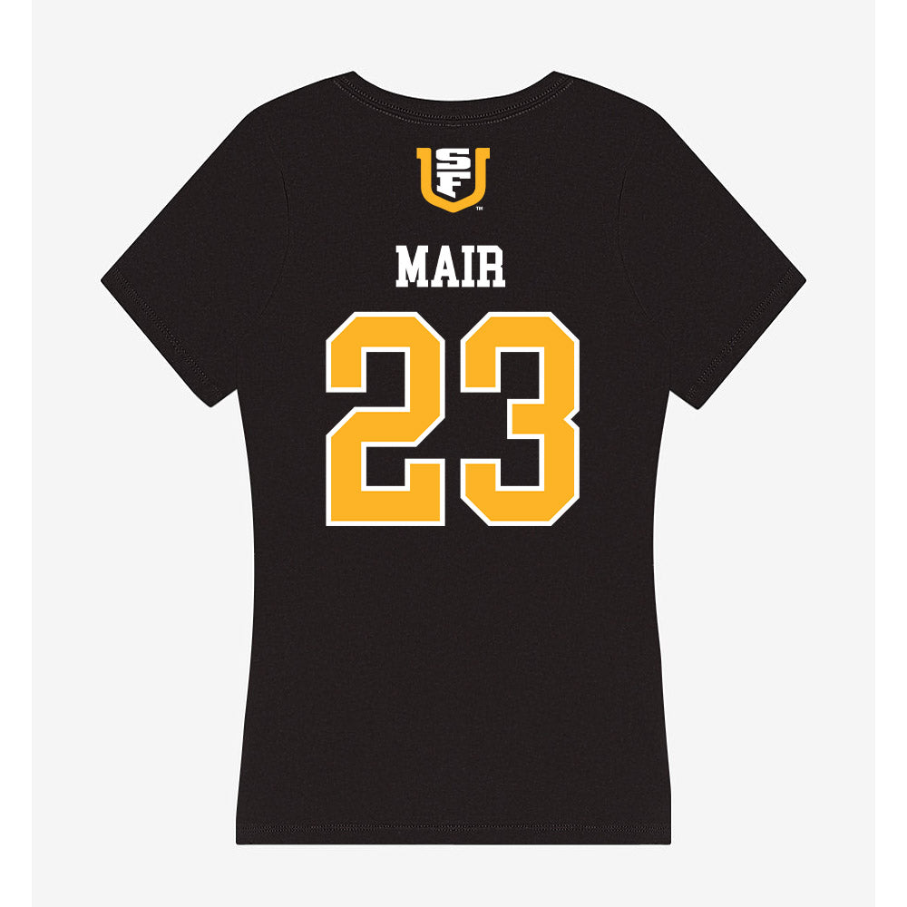 USFCA - NCAA Men's Soccer : Max Mair - Women's V-Neck T-Shirt-1